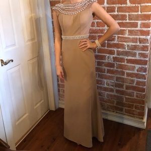 Sherri hill custom backless dress